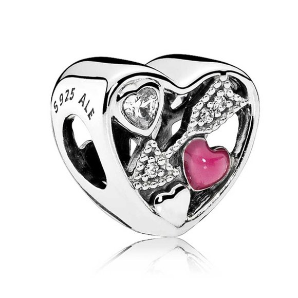 panda charm heart with arrow - Picture 1 of 4